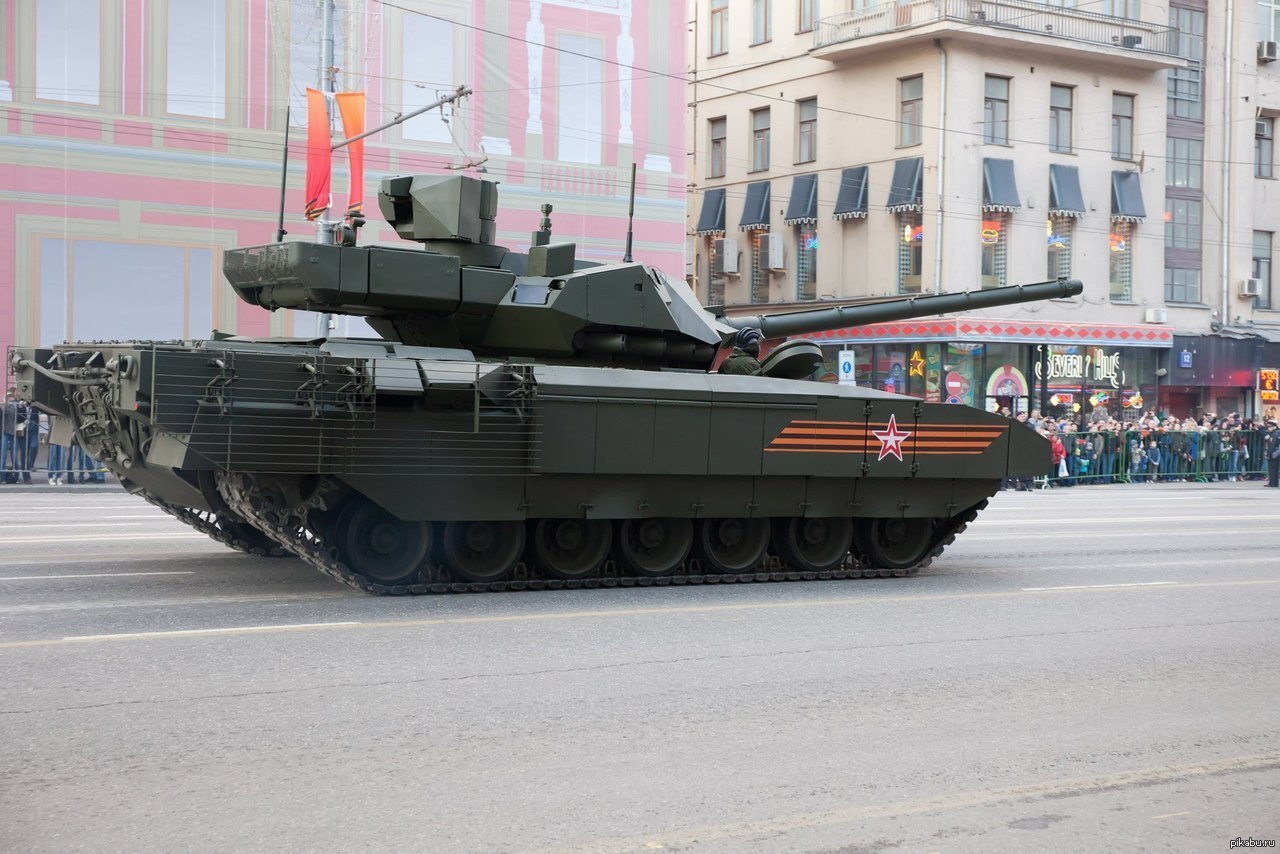 The T-14 Armata tank: characteristics and beginning of production in Russia.