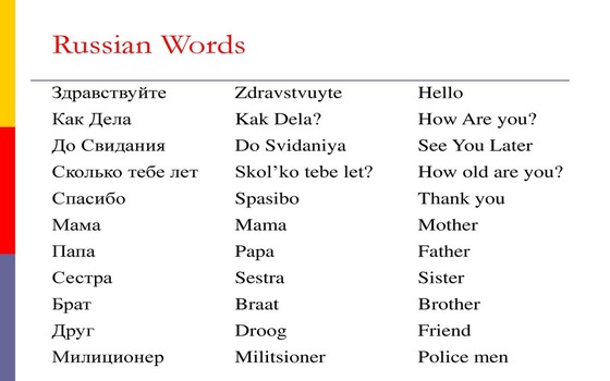 Russian words