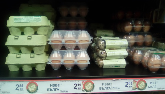 Цены на продукты питания в Болгарии