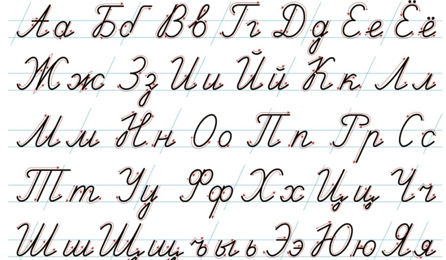 Uppercase letters of the Russian alphabet